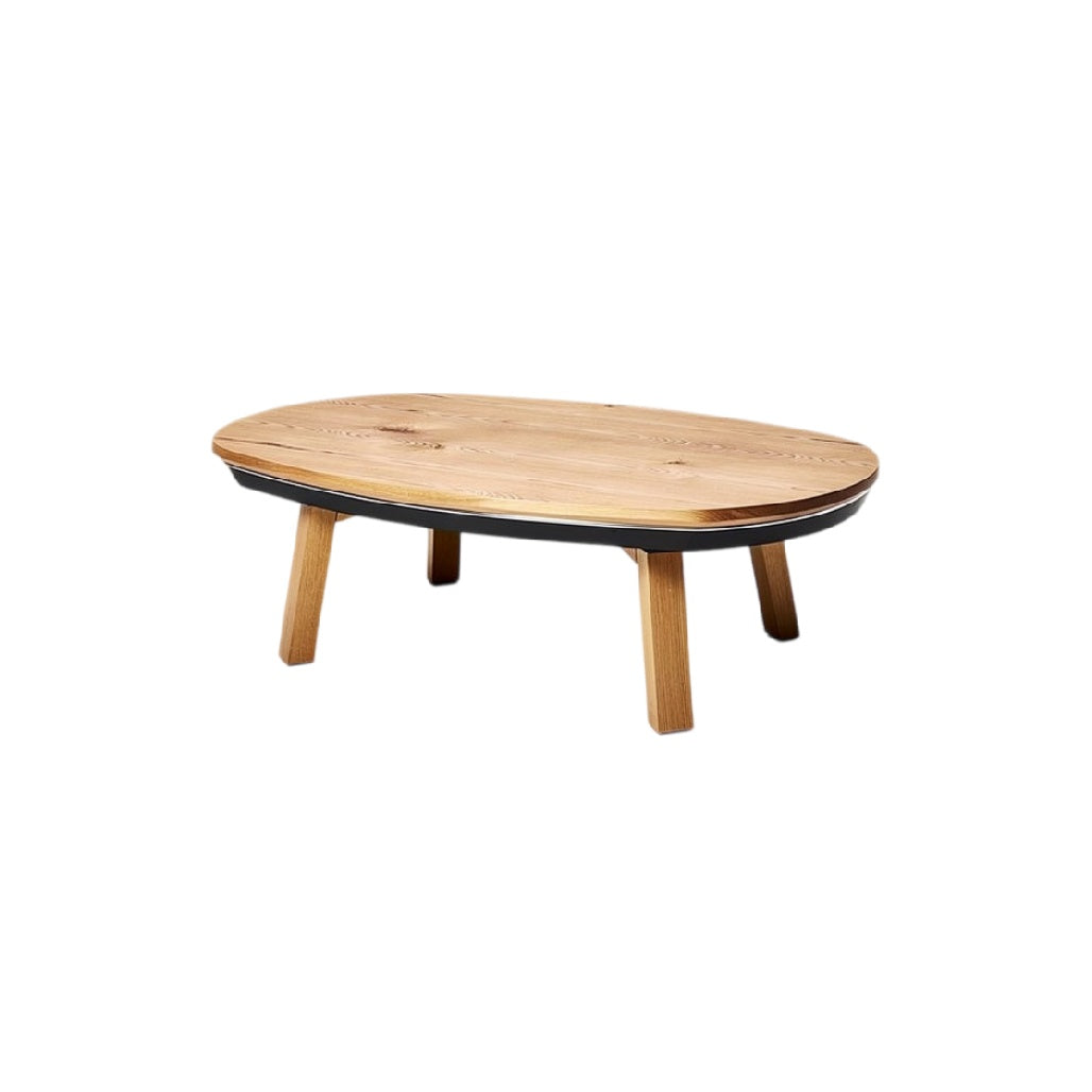 **Titre technique : Table basse en bois avec finition noir et design épuré**
